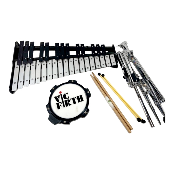 Other 32 Notes Percussion Glockenspiel Bell Kit Xylophone Stand Pad